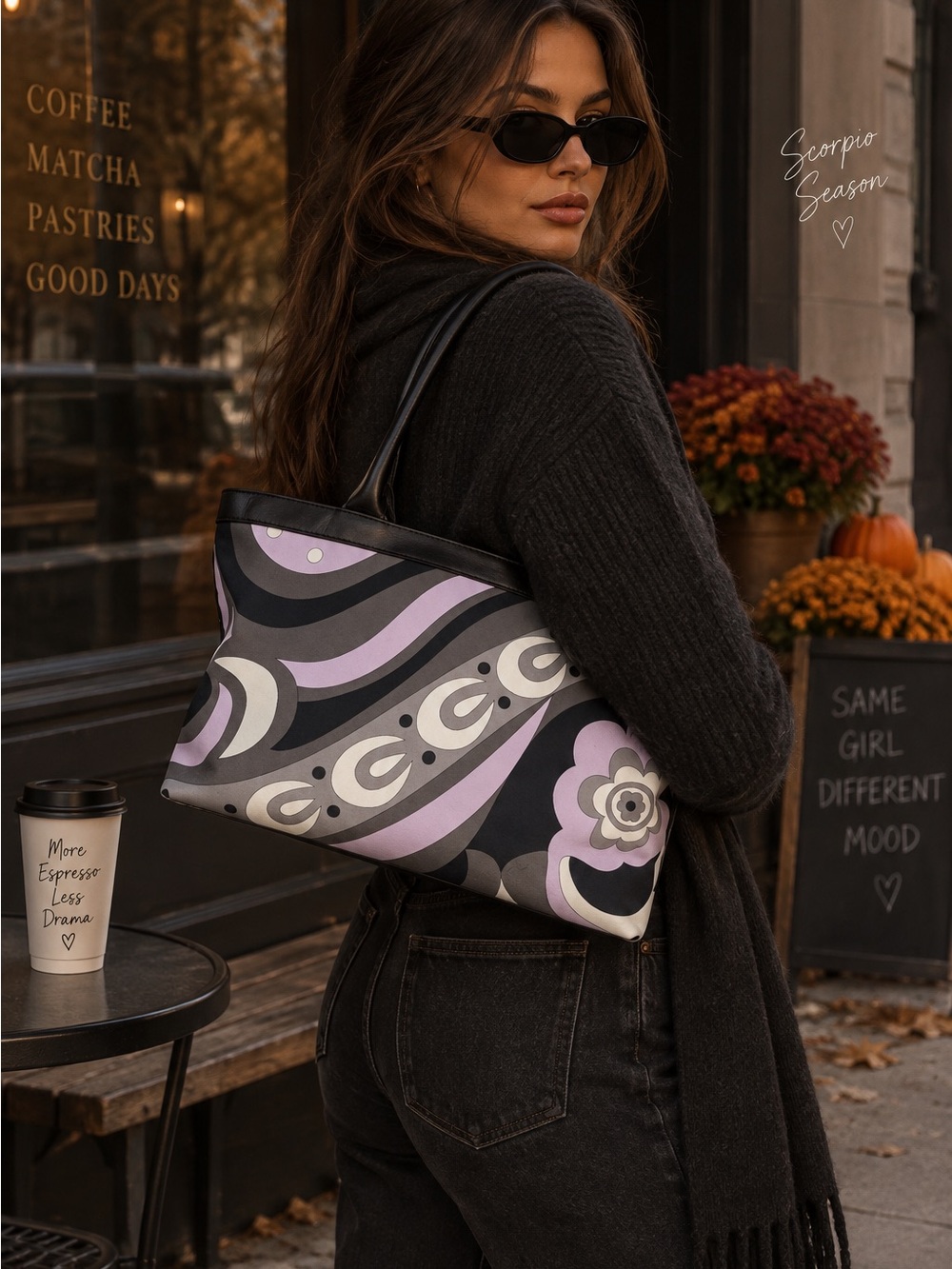 Vintage Emilio Pucci Psychedelic Floral Tote Bag Y2K Authentic w/ COA